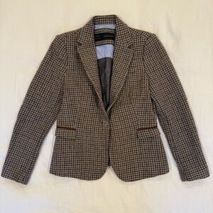 Zara Basic Wool Blazer Jacket